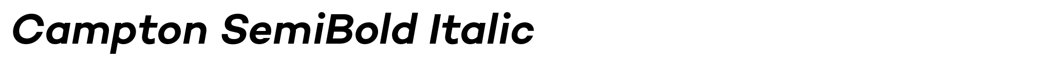 Campton SemiBold Italic image